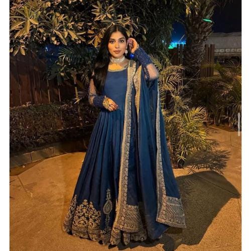 Regal Flare – Stunning Teal Hand worked Pakistani Wedding Maxi frock angrakha,anarkali, ethnic uk fashion desi attire,indian lovers