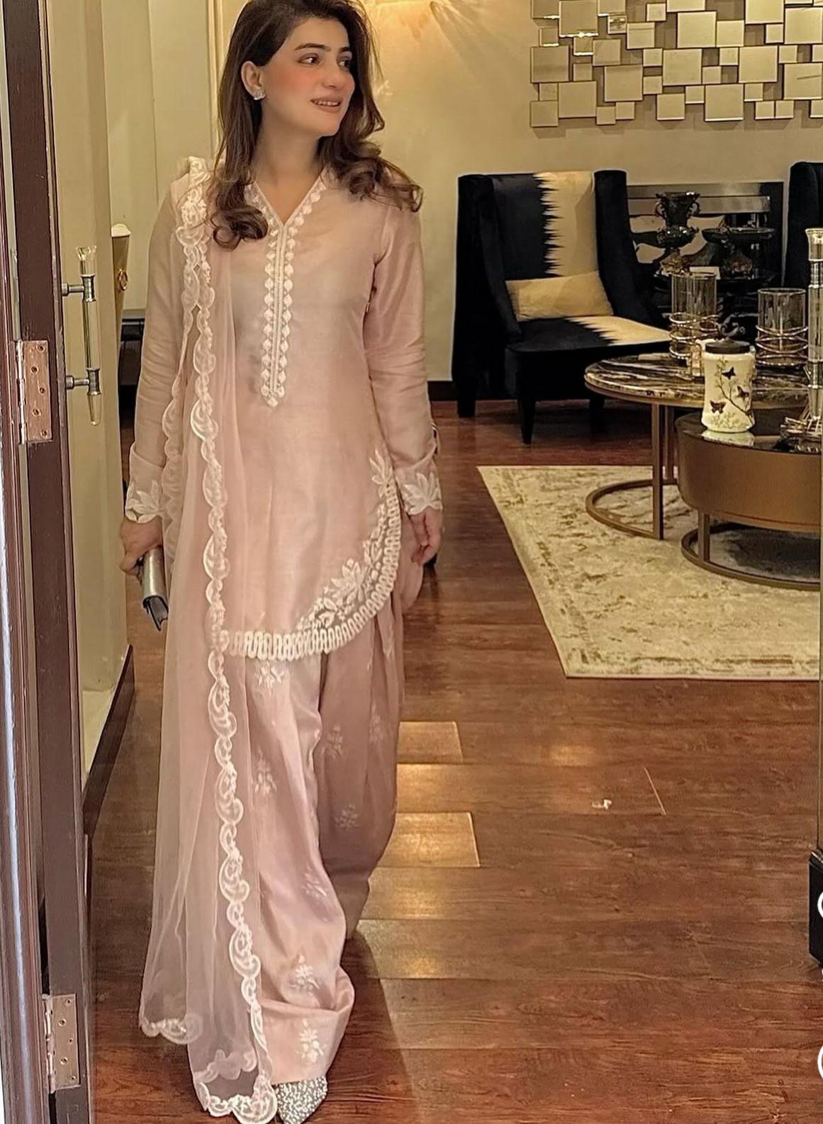 Grace in Blush/dusty pink/beige nude FARSHI shalwar Pakistani clothing, Eid party wear for UK USA Canadian asian desi indian attire