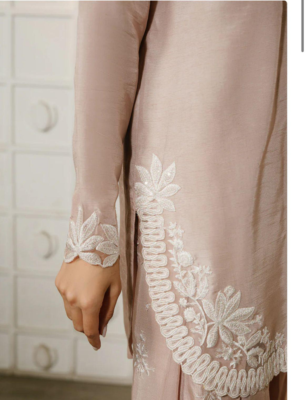 Grace in Blush/dusty pink/beige nude FARSHI shalwar Pakistani clothing, Eid party wear for UK USA Canadian asian desi indian attire