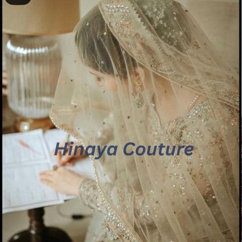 Exquisite Asian Bridal Dupatta / Veil, with scallop lace, aari,sequins,pearls work. Delicately handcrafted to perfection long trail