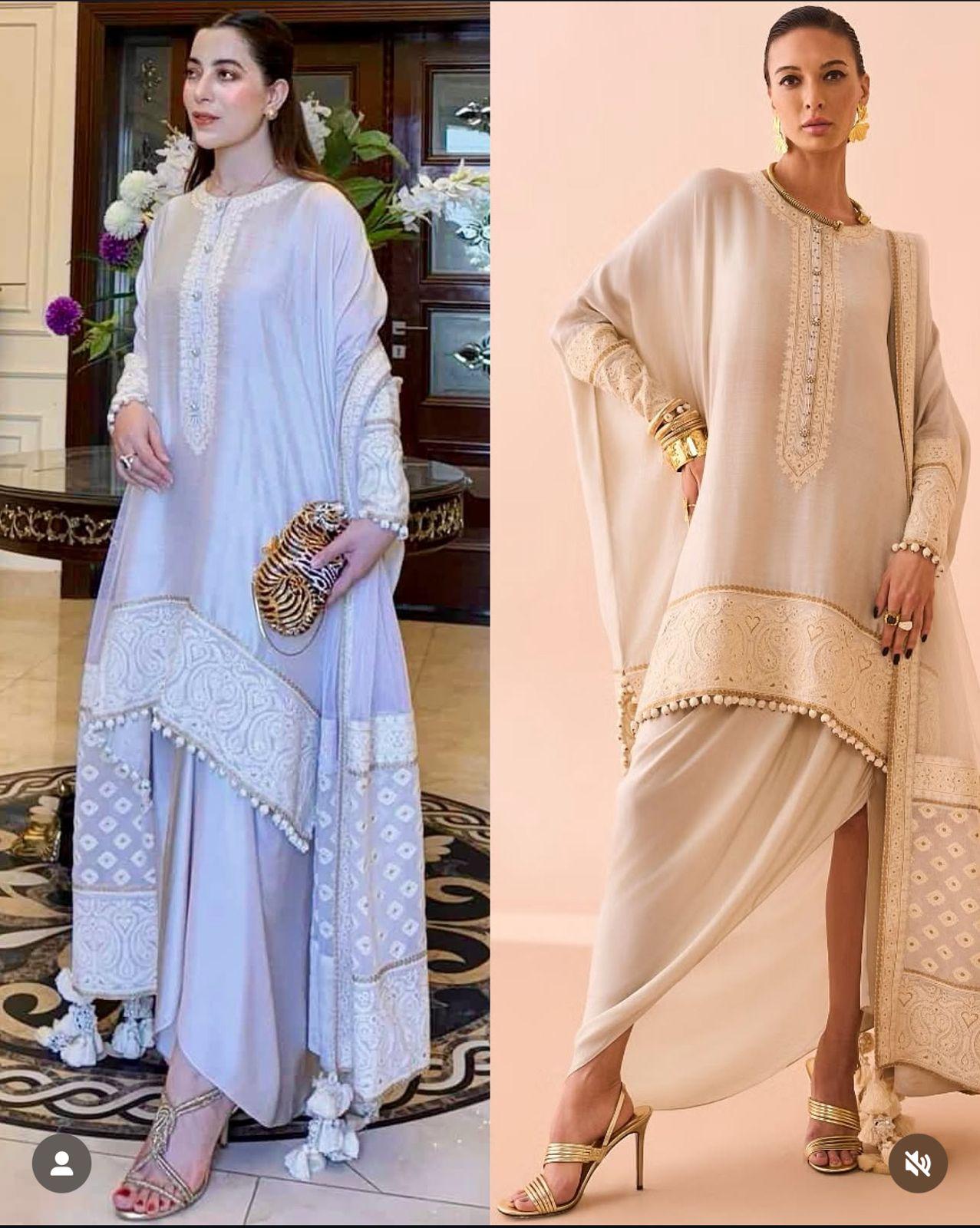 unique Ivory Butter or sheesha Silk Pakistani Suit: Zari n aari Embroidery, 3-Piece Ethnic Dress,stylich n classy