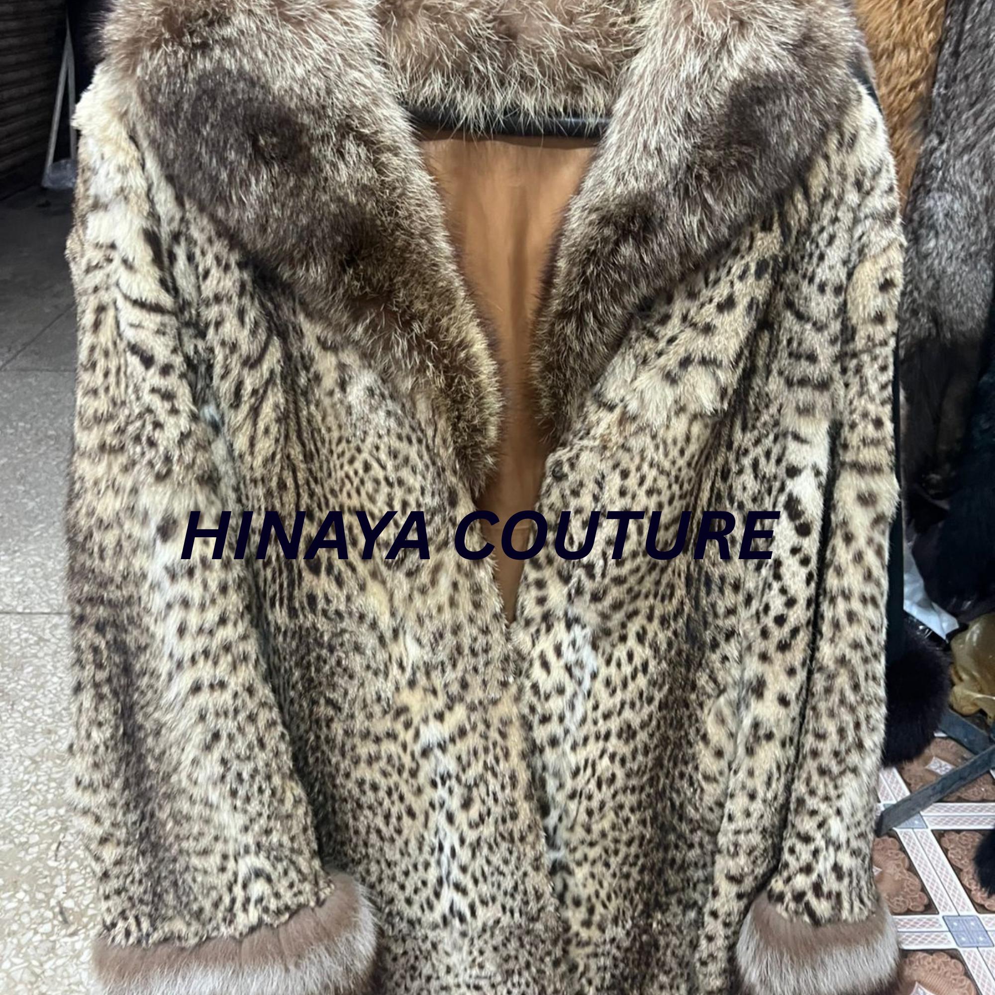 Chic faux fur Animal print coat, warm handmade jacket, stylish winter outerwear for men n women, fast shipping to UK, USA, Canada & Europe