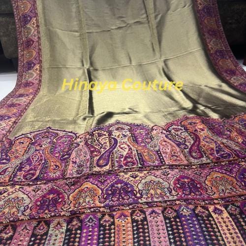Pure Moonlight Kani Shawl | Handwoven Reversible Shawl |Luxury Winter Wrap for Canada USA UK | Party & Wedding Wear Stole, warm feel,indian