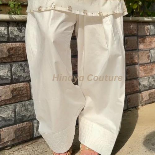 Choose any 3 articles,100% customized,in your fabric & color of choice Handmade in Pakistan-FARSHI-PLAZO-PANTS