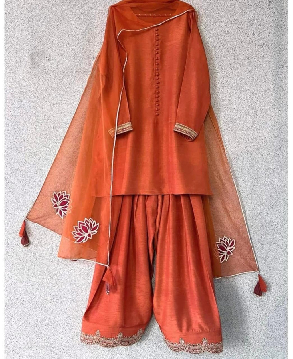 Embroidered Silk Farshi Shalwar Suit Pakistani Wedding Outfit,mehndi dholki desi attire,eid parties indian uk wedding,made to order clothing