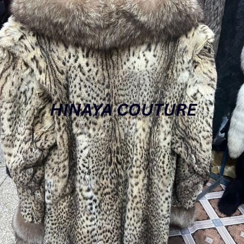 Chic faux fur Animal print coat, warm handmade jacket, stylish winter outerwear for men n women, fast shipping to UK, USA, Canada & Europe