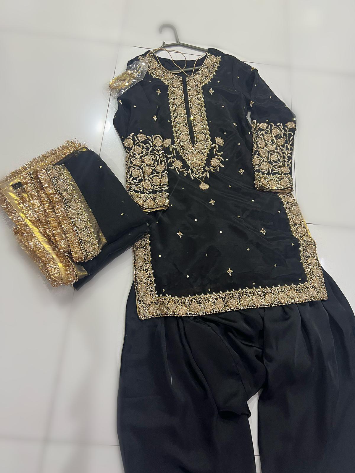Red Lehenga Garara Palazzo Suit: Pakistani Wedding Outfit uk lovers,bridesmaid,customised with love