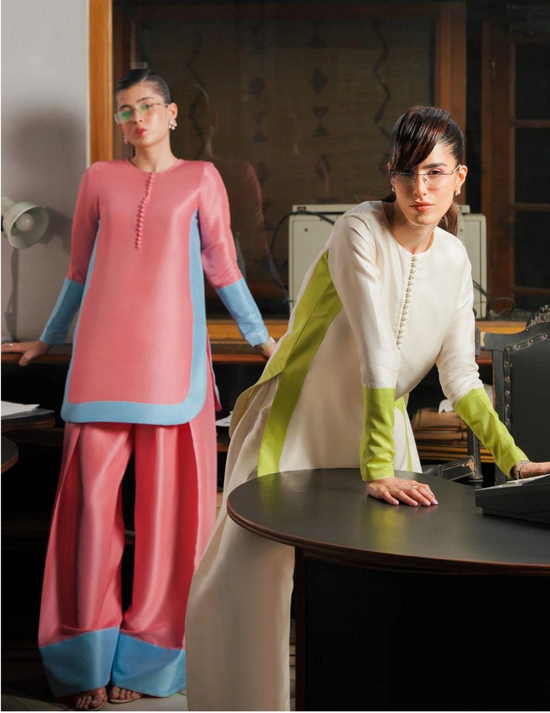 Elegant Silk Farshi Suit: Pakistani 3-Piece Outfit luxury designer collection,made to order