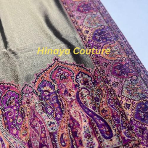 Pure Moonlight Kani Shawl | Handwoven Reversible Shawl |Luxury Winter Wrap for Canada USA UK | Party & Wedding Wear Stole, warm feel,indian
