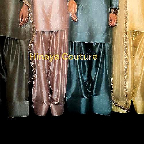 Pakistani 3-Piece Silk Suit,Premium Farshi Outfit with soft flowy Organza Dupatta & Silver Kiran Lace,USA eid, UK Wedding, Party Wear,Canada