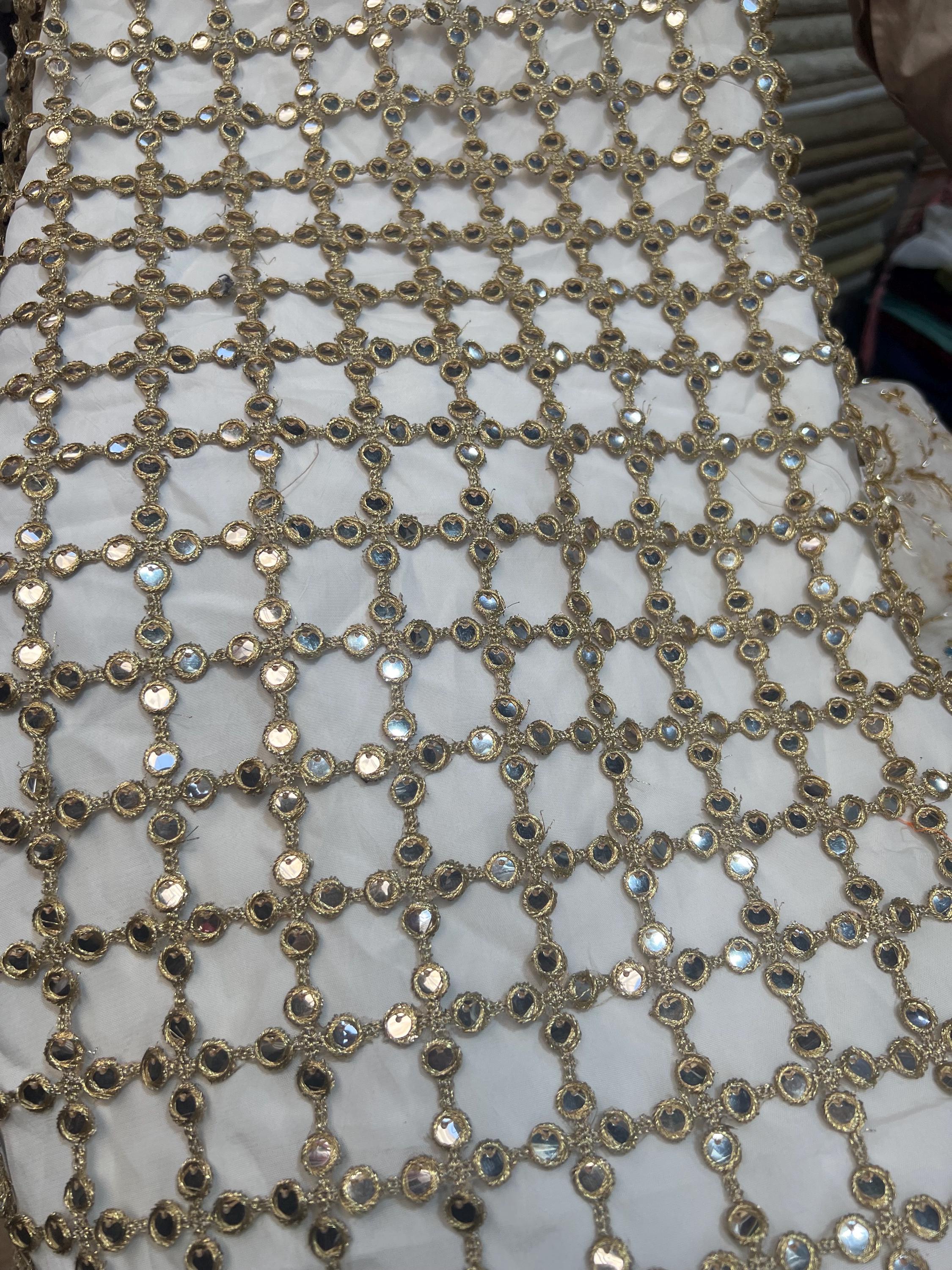 Foil Mirror Dupatta Indian Design,Pakistani Style Wedding Wear,designer unique piece,looks classy diffrent from other,bride entrance dupatta