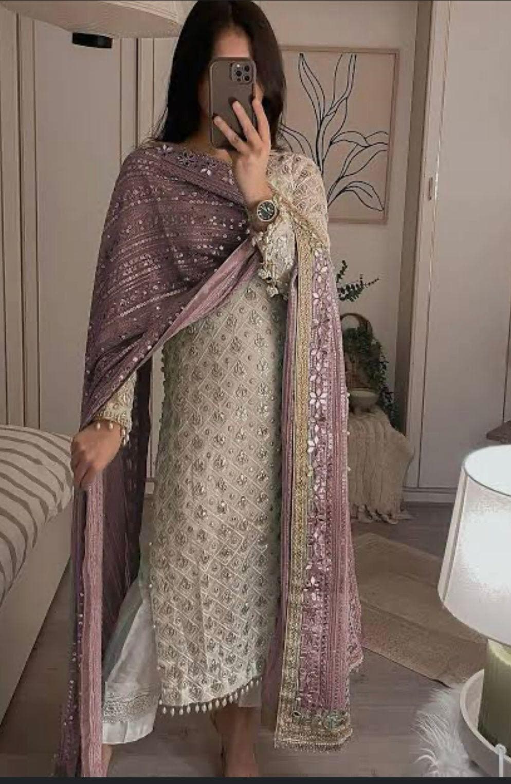 Pakistani Foil Chicken Kari 3-Piece Chiffon Outfit | Eid • Nikah • Wedding • Party Wear,indian desi attire,punjabi lovers uk n usa
