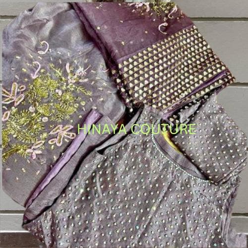 Sequin Rhinestone Pakistani 3-Piece Suit: Designer Wedding Outfit fully customised made to order,sheesha silk MUSE