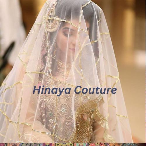 Exquisite Asian Bridal Dupatta / Veil, with scallop lace, aari,sequins,pearls work. Delicately handcrafted to perfection long trail