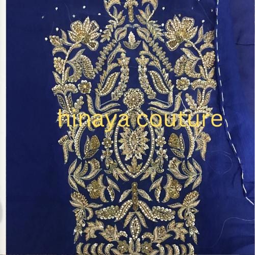 pakistani wedding Handcrafted Ivory Bridal Long Shirt: Rhinestone & Pearl Embellished,adda work,nikah bride indian attire uk asian lovers