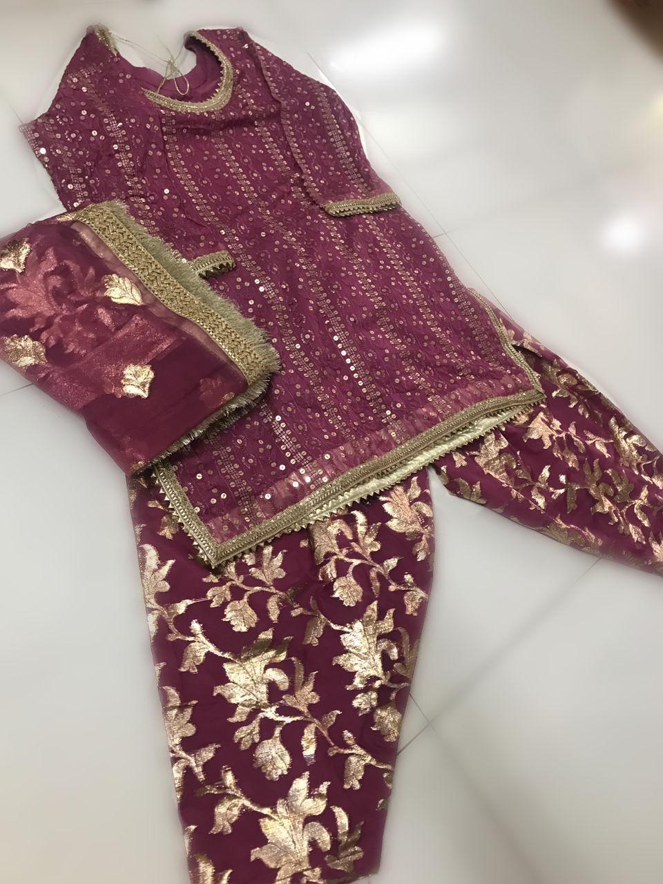 foil organza 2legged garara,plazo farshi shalwar pakistani indian party wear, eid milad uk n usa desi clothing