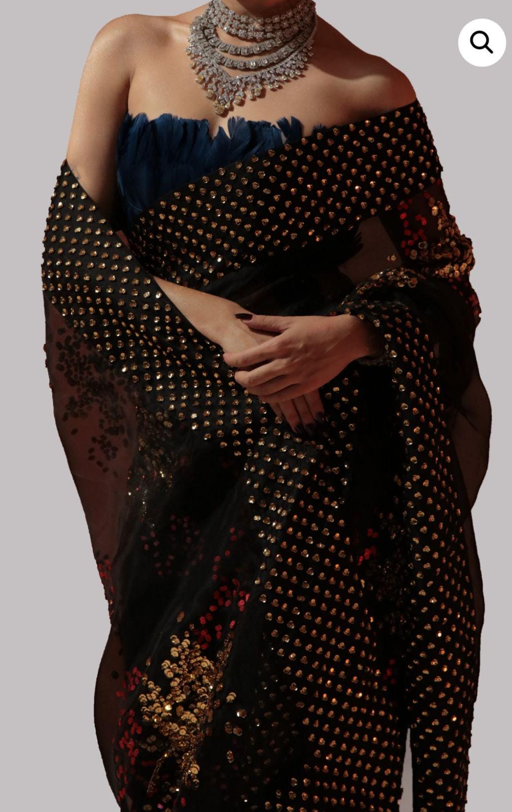 Sequin Embroidered Organza Saree: Pakistani Wedding Party Wear SALE for uk,usa,canada n europe desi people