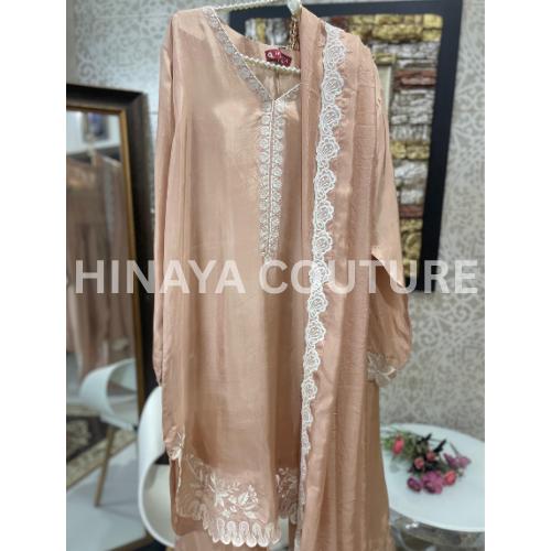 Grace in Blush/dusty pink/beige nude FARSHI shalwar Pakistani clothing, Eid party wear for UK USA Canadian asian desi indian attire
