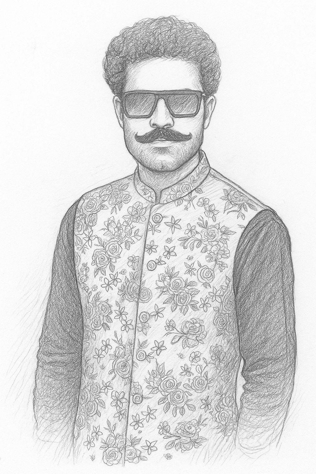 Jet Black men pakistani n indian Shalwar Kurta with Black & Yellow Embroidered Waistcoat