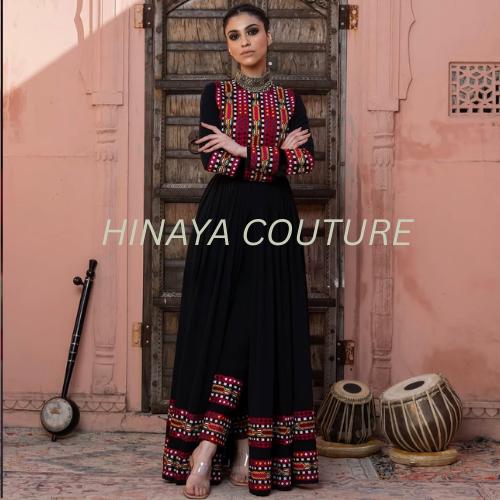 Pakistani Afghani Balochi Dress: 3-Piece Ethnic Outfit with Coin Lace,pathan long frock,anarkali angrakha desi,india muslim attire