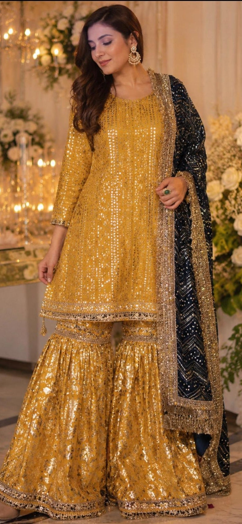 foil organza 2legged garara,plazo farshi shalwar pakistani indian party wear, eid milad uk n usa desi clothing