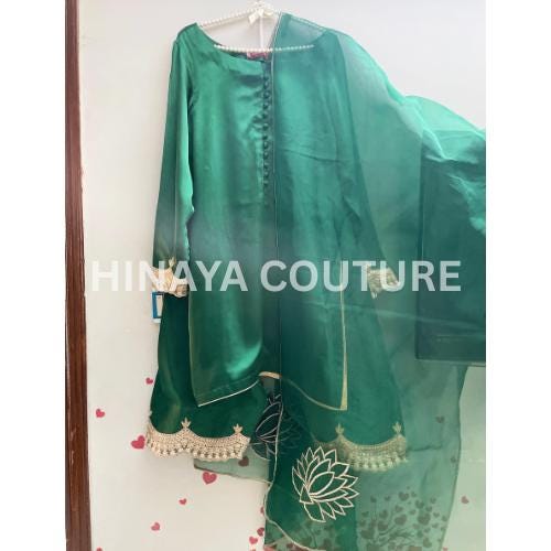Embroidered Silk Farshi Shalwar Suit Pakistani Wedding Outfit,mehndi dholki desi attire,eid parties indian uk wedding,made to order clothing