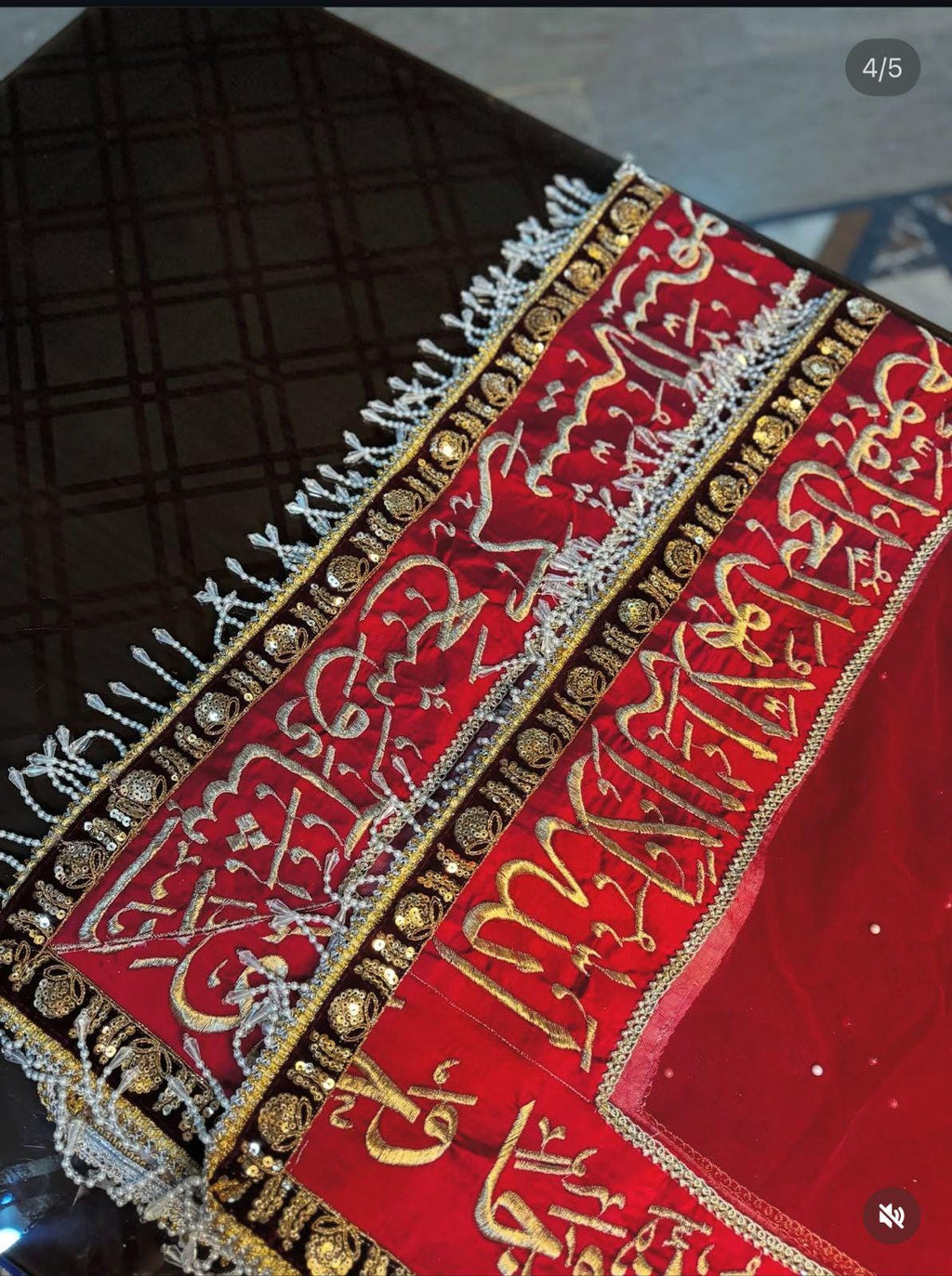 Customized Nikah pakistani Bride Veil | Dupatta with Qabool Hai Design made to order, indian attire