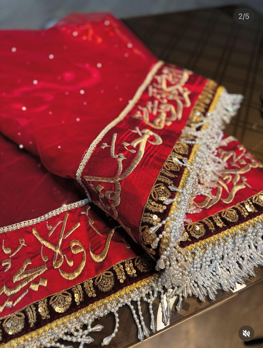 Customized Nikah pakistani Bride Veil | Dupatta with Qabool Hai Design made to order, indian attire