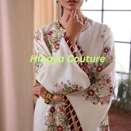 Ethnic Pakistani Eid Outfit | Sequin & Embroidered Shirt | Farshi Shalwar n Dupatta with Lace, for UK-USA-Canada-Australia Fashion lovers