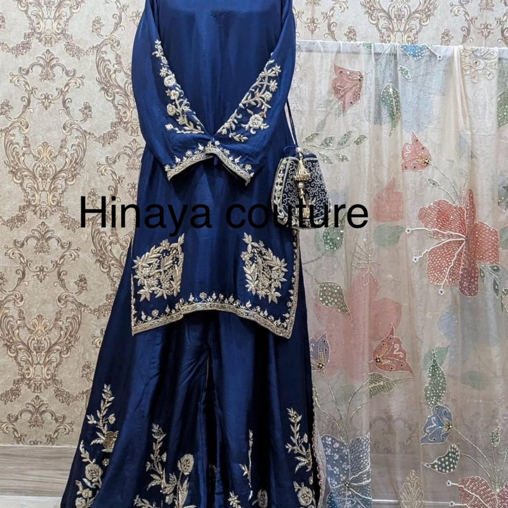 Pakistani Organza HandPainted- handcrafted 3 piece sshisha silk indian viral-trending suit uk usa canadian desi lovers