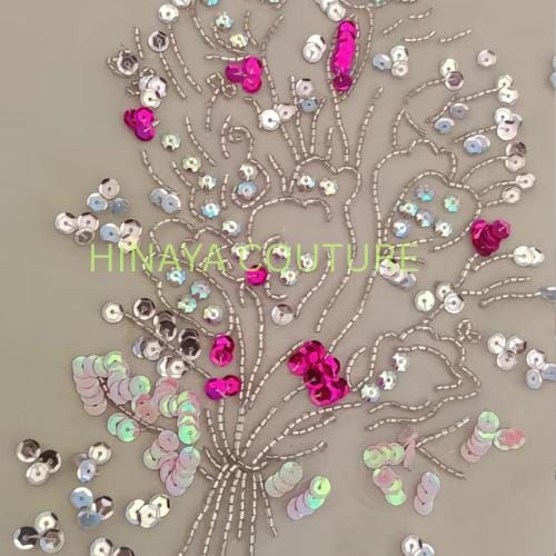 Sequin Rhinestone Pakistani 3-Piece Suit: Designer Wedding Outfit fully customised made to order,sheesha silk MUSE