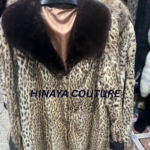 Chic faux fur Animal print coat, warm handmade jacket, stylish winter outerwear for men n women, fast shipping to UK, USA, Canada & Europe