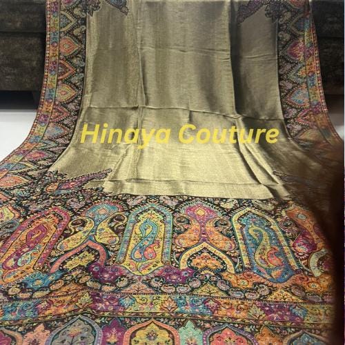 Pure Moonlight Kani Shawl | Handwoven Reversible Shawl |Luxury Winter Wrap for Canada USA UK | Party & Wedding Wear Stole, warm feel,indian