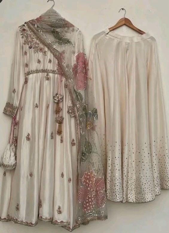 Pakistani Organza HandPainted- handcrafted 3 piece sshisha silk indian viral-trending suit uk usa canadian desi lovers